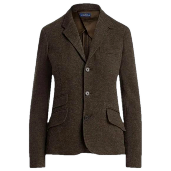Polo Ralph Lauren Jackets & Blazers - SOLD Polo Ralph Lauren Herringbone Tweed Double Knit Wool Blazer Jacket 4 Green
